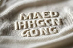 cara sablon kaos timbul