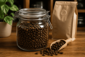 cara menyimpan biji kopi sangrai
