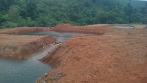 Pengendalian limpasan air di lahan bekas tambang