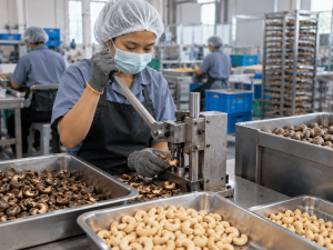 kacang mete bisa dikupas pakai apa